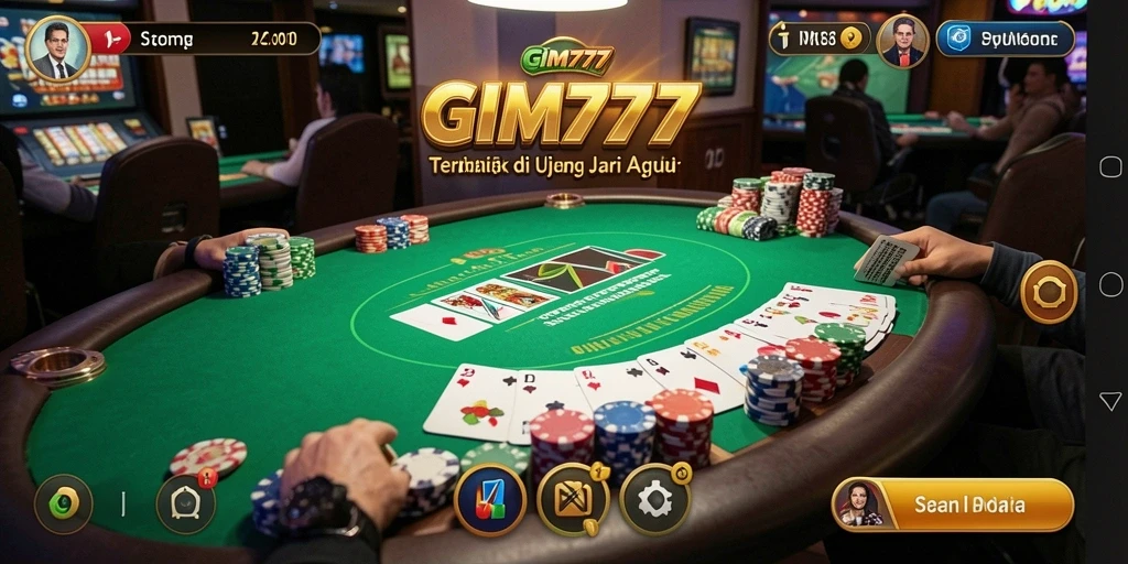 Tangkapan layar GIM777 menunjukkan pengalaman bermain poker yang menarik.