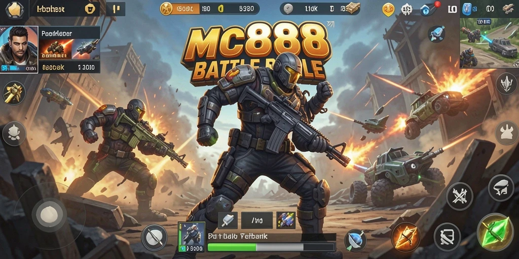 Gameplay Battle Royale yang seru dan mendebarkan di MC888.